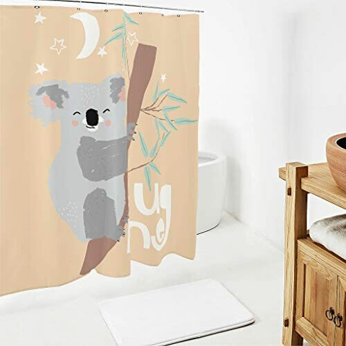 Rideau de douche Koala blanc 120x200 cm variant 0 