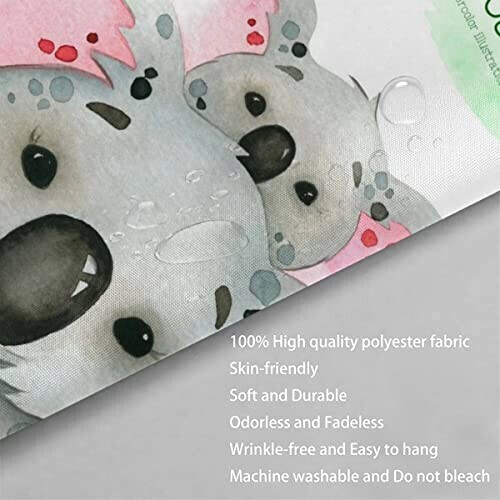 Rideau de douche Koala couleur 120x180 cm variant 3 