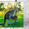 Rideau de douche Kangourou yl- 180x180 cm - miniature
