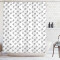 Rideau de douche Kangourou noir blanc 175x180 cm - miniature