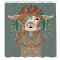 Rideau de douche Lama multicolore 175x200 cm - miniature variant 1