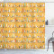 Rideau de douche Lama multicolore 175x200 cm - miniature