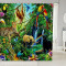 Rideau de douche Léopard multicolore 183x213 cm - miniature