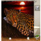 Rideau de douche Léopard multicolore 180x200 cm - miniature variant 1