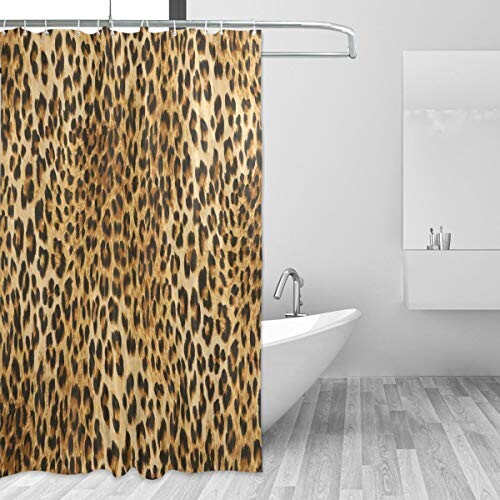 Rideau de douche Léopard multicolore 182.9x182.9 cm variant 0 