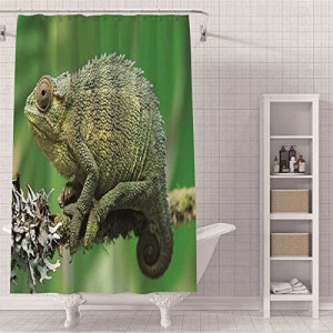 Rideau de douche Lézard 180x180 cm