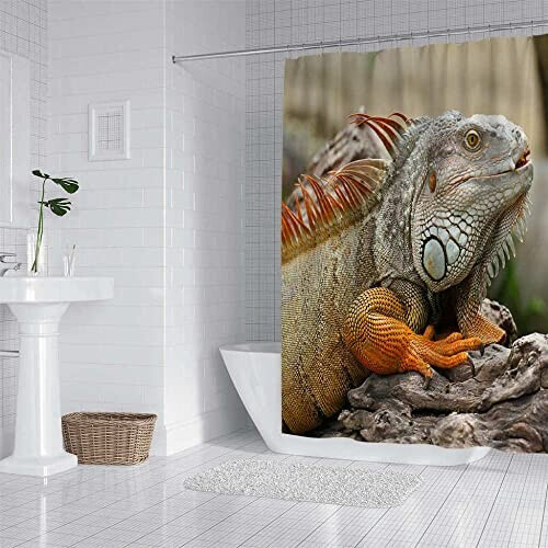 Rideau de douche Lézard 180x180 cm variant 1 