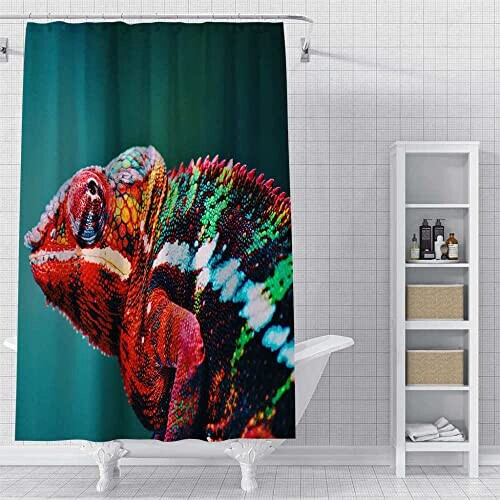 Rideau de douche Lézard 180x200 cm