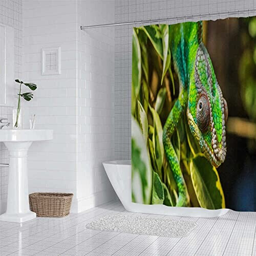 Rideau de douche Lézard 180x200 cm variant 2 