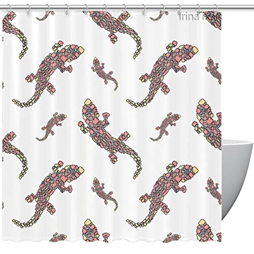 Rideau de douche Lézard motif s 152.4x182.88 cm