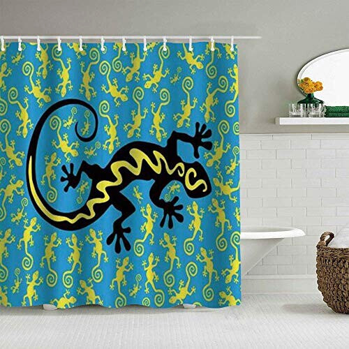 Rideau de douche Lézard 183x183 cm