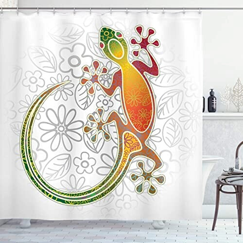Rideau de douche Lézard 120x200 cm