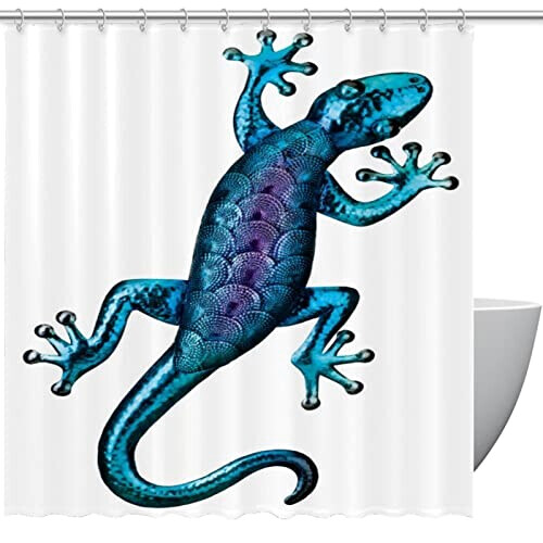 Rideau de douche Lézard 167.64x182.88 cm