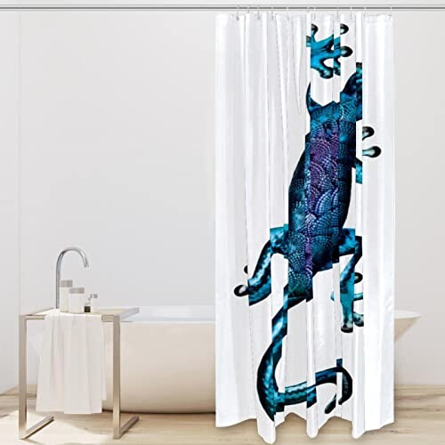 Rideau de douche Lézard 167.64x182.88 cm variant 0 