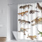 Rideau de douche Lézard blanc multicolore 90x180 cm - miniature