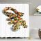 Rideau de douche Lézard 180x180 cm - miniature