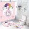Rideau de douche Licorne 180x180 cm - miniature
