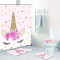 Rideau de douche Licorne rose 177.8x175.3 cm - miniature