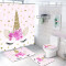 Rideau de douche Licorne rose 177.8x175.3 cm - miniature variant 1