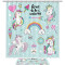 Rideau de douche Licorne multi 183x183 cm - miniature