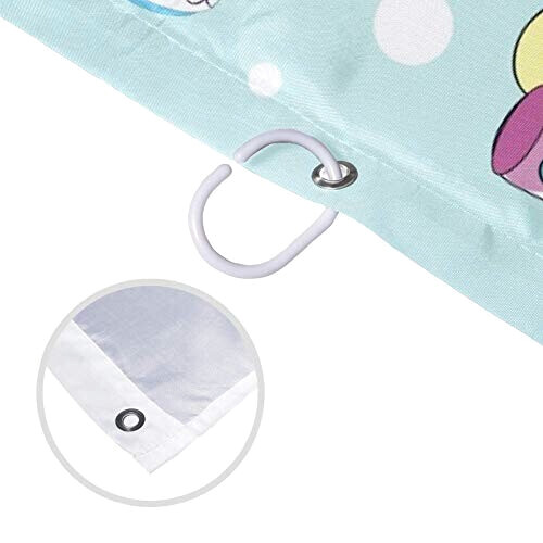 Rideau de douche Licorne multi 183x183 cm variant 6 