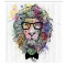 Rideau de douche Lion multicolore 175x240 cm - miniature variant 1