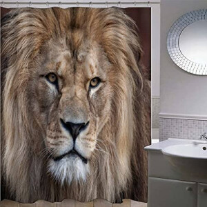 Rideau de douche Lion couleur 120x200 cm