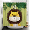 Rideau de douche Lion style a 105x160 cm - miniature