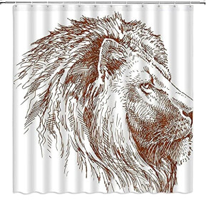 Rideau de douche Lion 90x180 cm