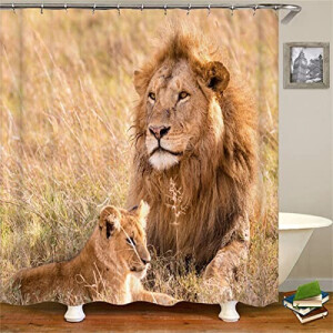 Rideau de douche Lion 150x180 cm