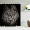 Rideau de douche Lion animal 150x180 cm - miniature