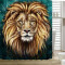 Rideau de douche Lion vert x200 cm - miniature