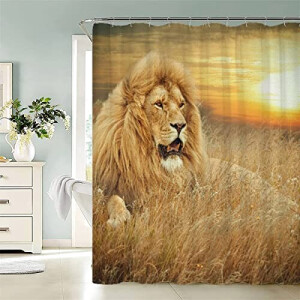 Rideau de douche Lion couleur 120x180 cm