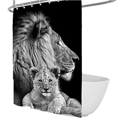 Rideau de douche Lion 90x180 cm