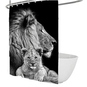 Rideau de douche Lion rideau de douche 90x180 cm