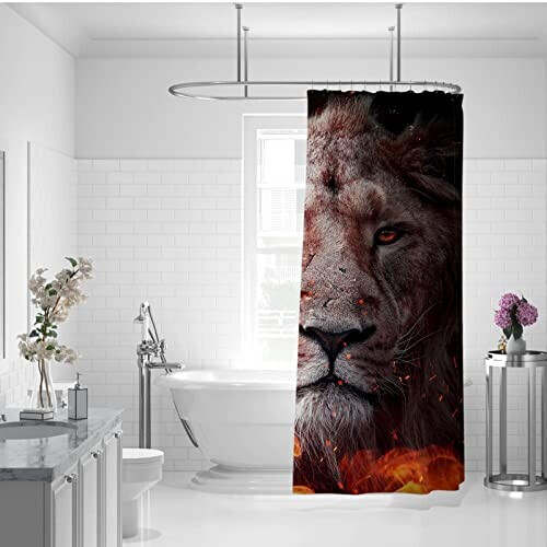 Rideau de douche Lion 90x180 cm variant 0 