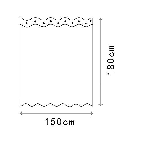 Rideau de douche Loup multi 150x180 cm variant 5 