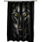 Rideau de douche Loup noir jaune 90x180 cm - miniature variant 5