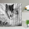 Rideau de douche Loup rideau douche anti moisissure 70x110 cm - miniature