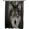 Rideau de douche Loup noir gris 165x180 cm - miniature variant 4