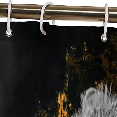 Rideau de douche Loup couleur 120x180 cm variant 4 