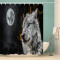 Rideau de douche Loup couleur 120x180 cm - miniature variant 1