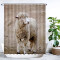 Rideau de douche Mouton animal 80x180 cm - miniature
