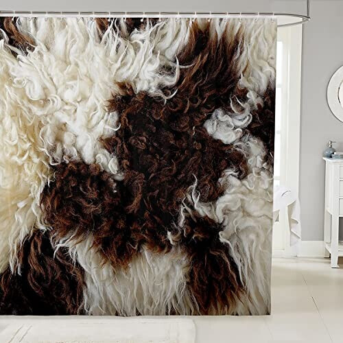 Rideau de douche Mouton multicolore 140x180 cm
