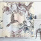 Rideau de douche Colibri - Oiseau - sarcelle et marron 175x240 cm - miniature