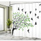 Rideau de douche Oiseau noir vert blanc 175x200 cm - miniature variant 2