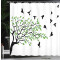 Rideau de douche Oiseau noir vert blanc 175x200 cm - miniature variant 3