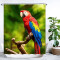 Rideau de douche Perroquet - Oiseau - vert 180x200 cm - miniature