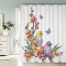 Rideau de douche Oiseau couleur 180x180 cm - miniature