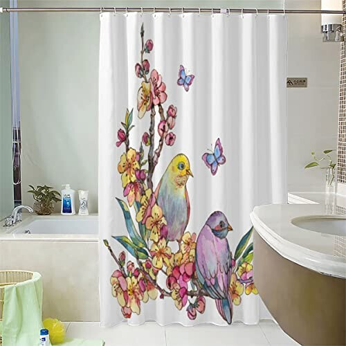 Rideau de douche Oiseau couleur 180x180 cm variant 0 